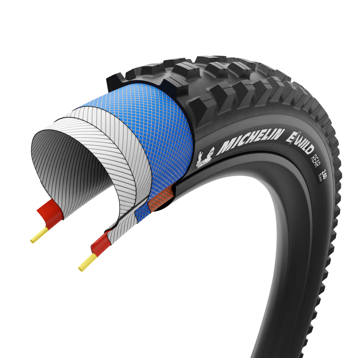 Opona MICHELIN E-WILD REAR Performance Line 29x2.60 Tubeless Ready, miękka, czarna - Image 4