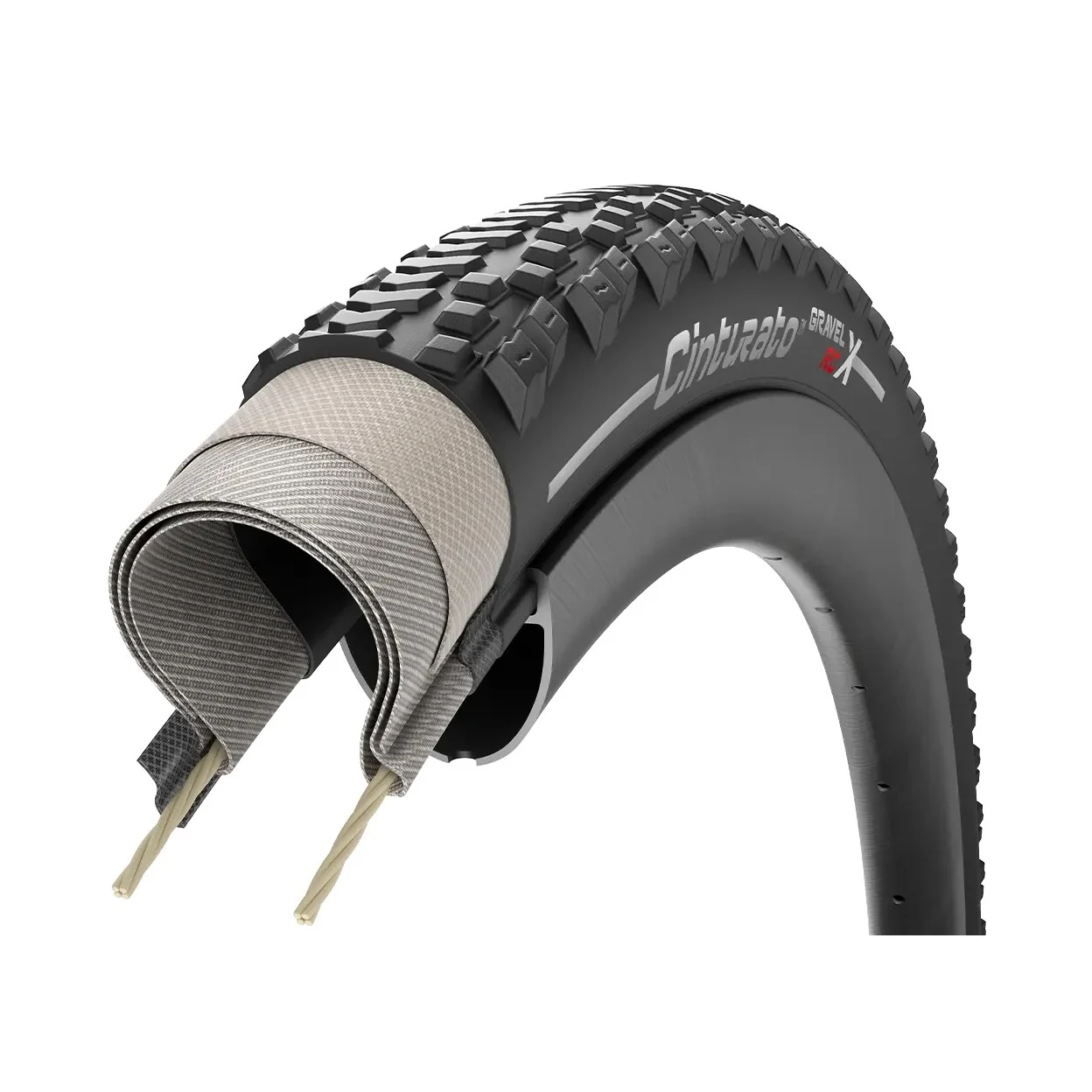 Opona PIRELLI CINTURATO RCX 700x40c Tubeless Ready Classic Beige - Image 4