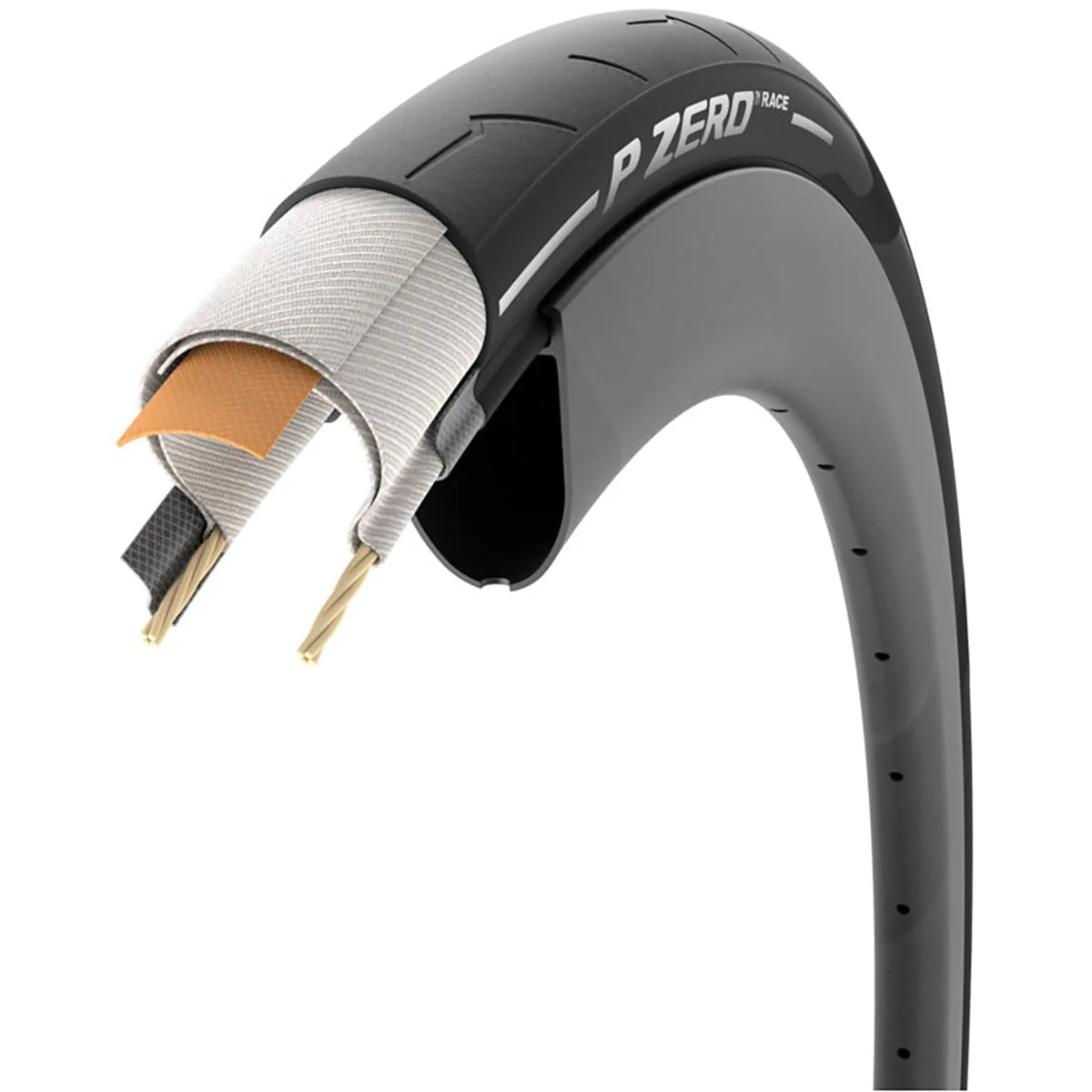 Opona PIRELLI P ZERO RACE 700c TubeType Black - Image 8