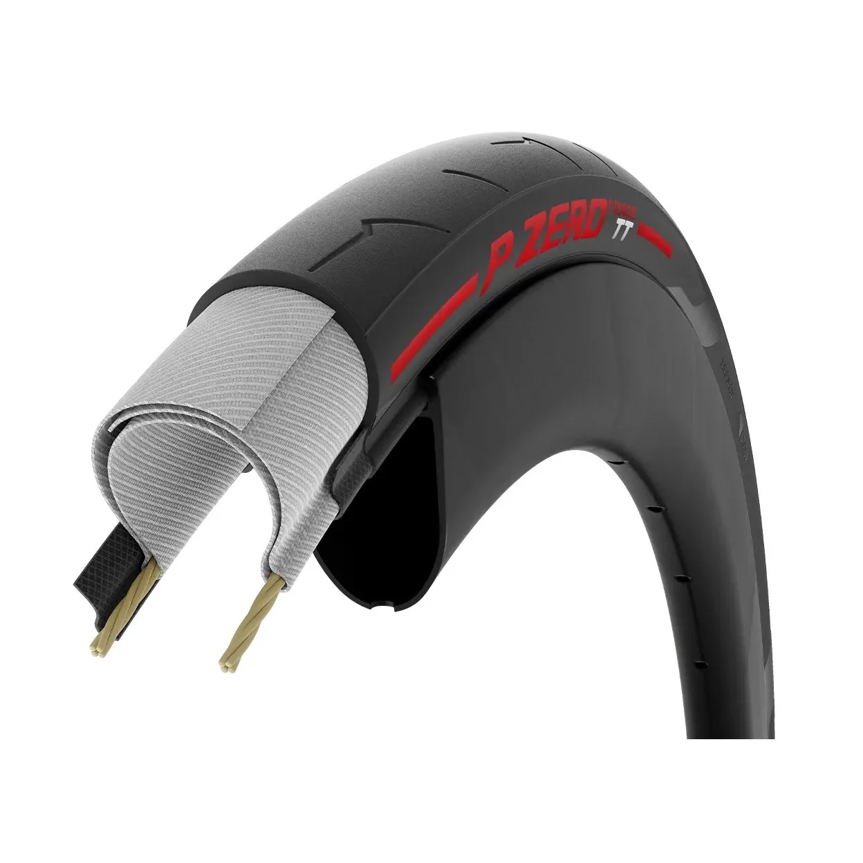 Opona PIRELLI P ZERO Race TT 700c TubeType Red - Image 4