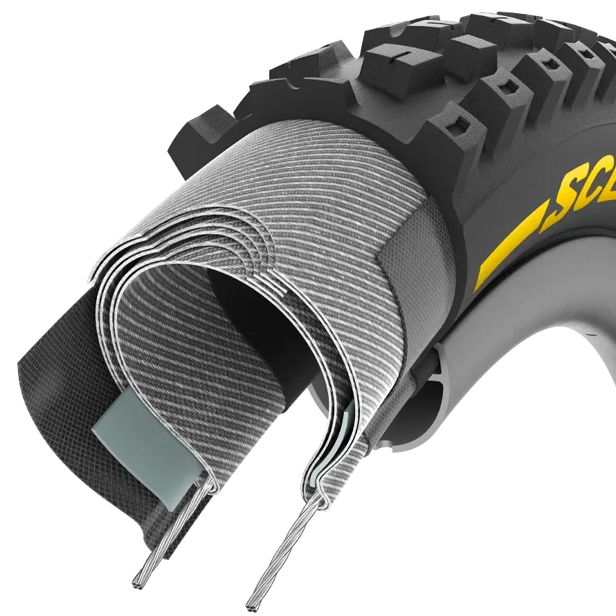 Opona PIRELLI SCORPION RACE DH M 27.5x2.5 Tubeless Ready Soft Black/Yellow 3907200 - Image 4