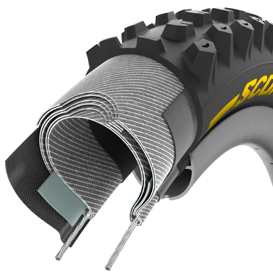 Opona PIRELLI SCORPION RACE DH S 29x2.5 Tubeless Ready Soft Black/Yellow 3907600 - Image 4