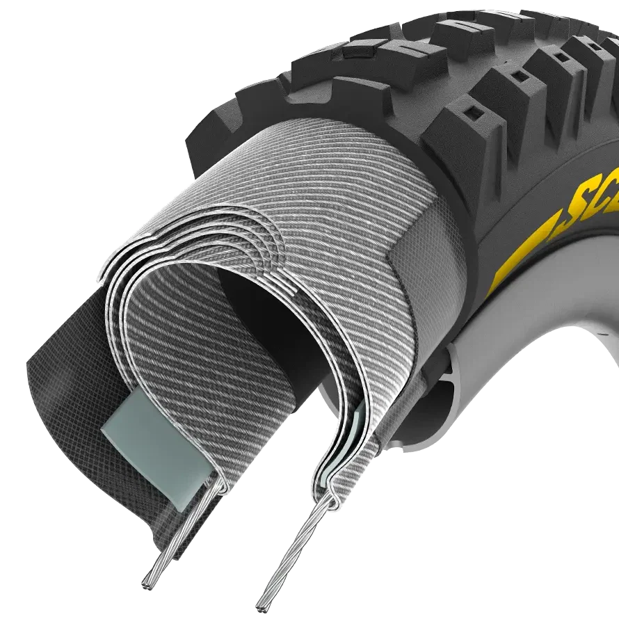 Opona PIRELLI SCORPION RACE DH T 27.5x2.5 Tubeless Ready Soft Black/Yellow 3907400 - Image 4