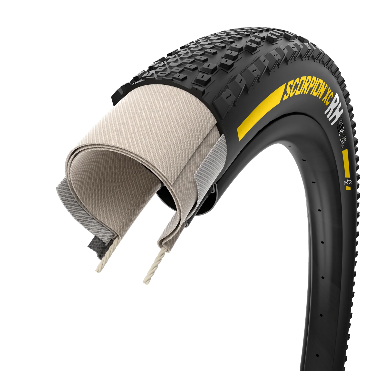 Opona PIRELLI SCORPION RACE XC RH ProWall 29x2.40 Tubeless Ready Soft Black/Yellow Team Edition - Image 4
