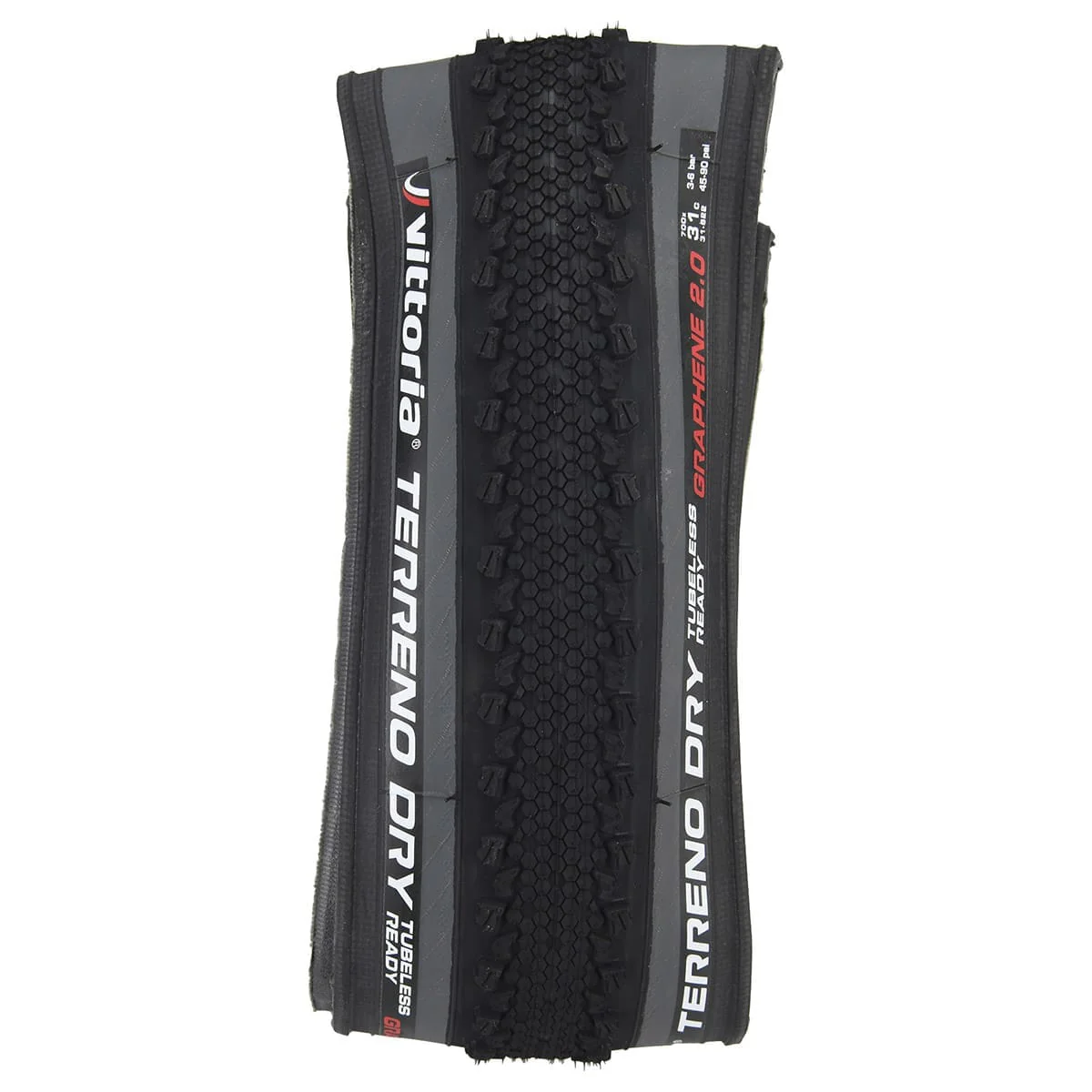 Opona VITTORIA TERRENO DRY CX ENDURANCE Graphene G2.0 700x31c Tubeless Ready Grey