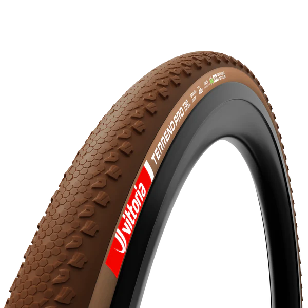 Opona VITTORIA TERRENO PRO T30 Fine Loose Gravel Race 700x35c Tubeless Ready Soft Brown