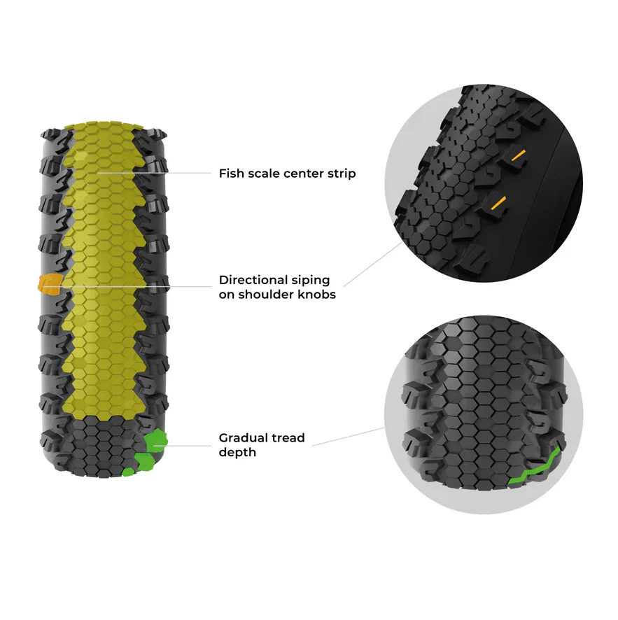 VITTORIA TERRENO XC RACE 29x2.4 Graphene/Silica Tubeless Ready Miękka opona w kolorze czarnym - Image 4