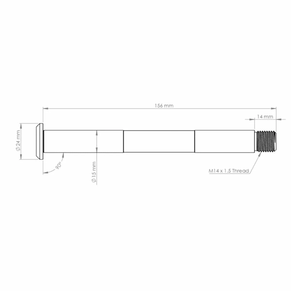 Oś przedniego koła BURGTEC do widelca FOX 15x110 mm Boost Avant 2021 Purple - Image 2