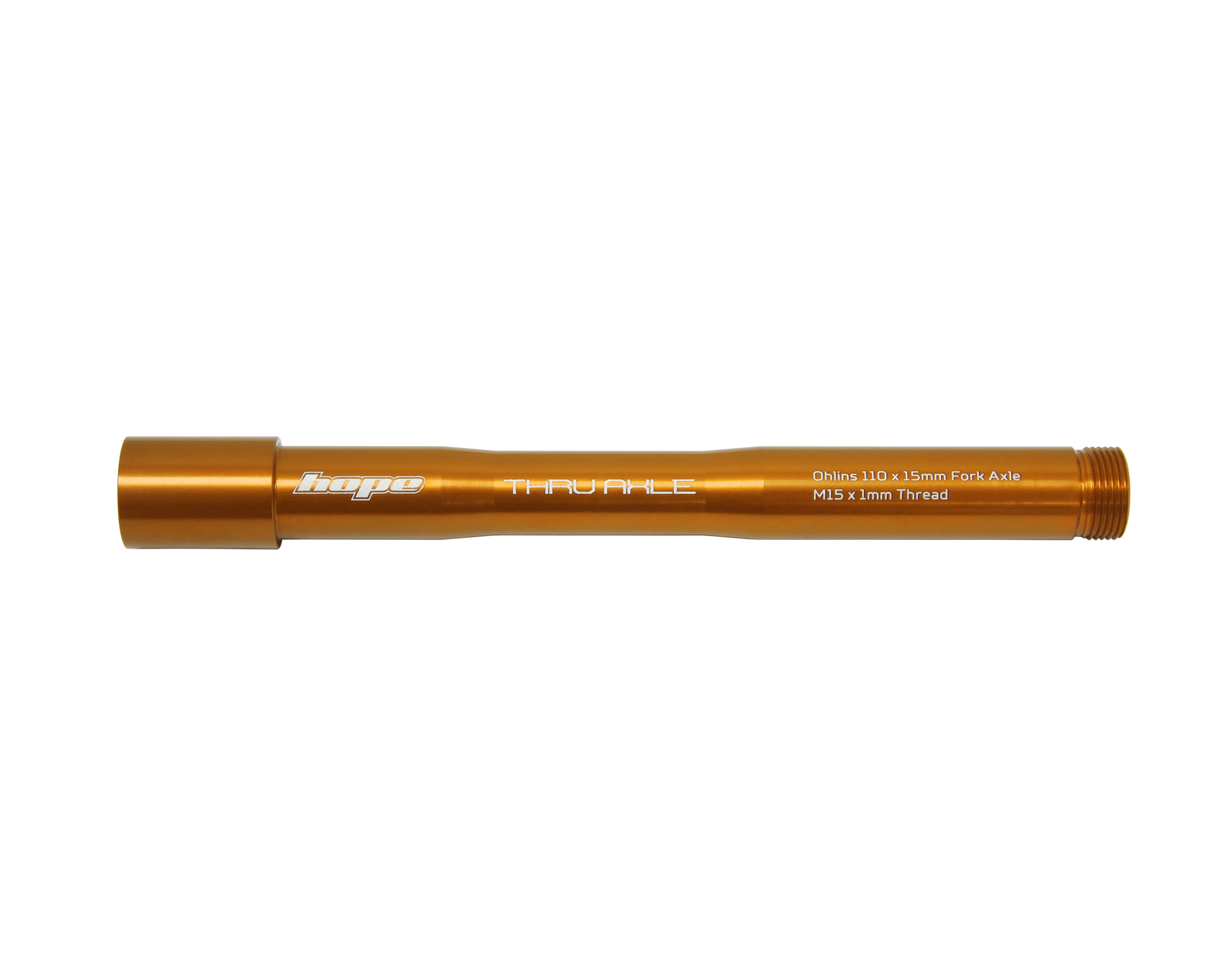 Oś przedniego koła HOPE do widelców OHLINS RXF34/RXF36/RXF38 pomarańczowa