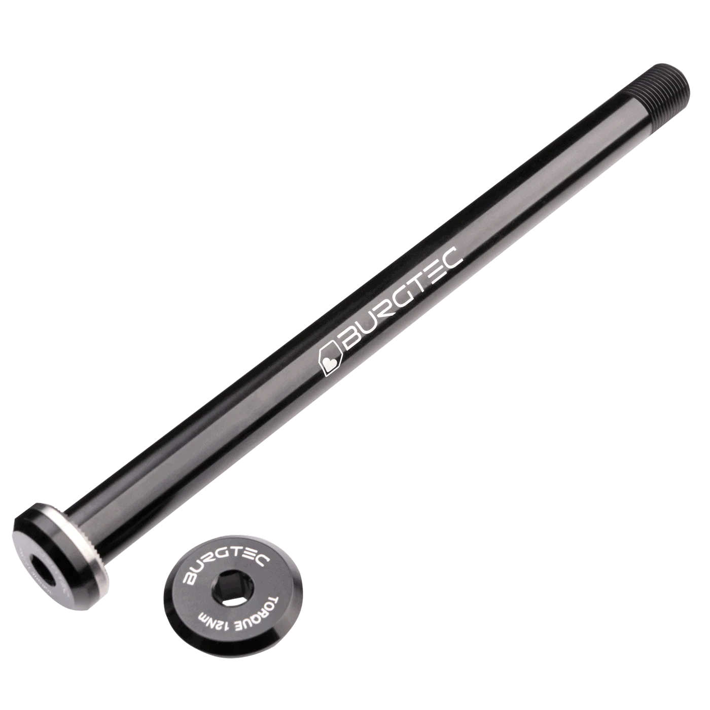 Oś tylnego koła BURGTEC 168,5 mm do ram Santa Cruz czarna