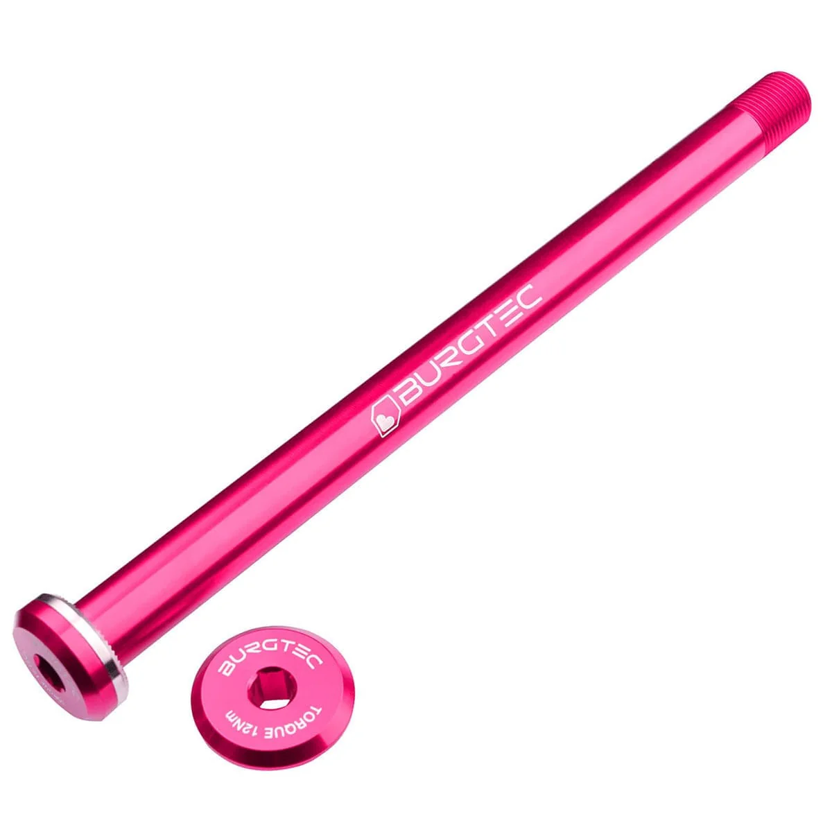 Oś tylnego koła BURGTEC 168,5 mm do różowych ram Santa Cruz