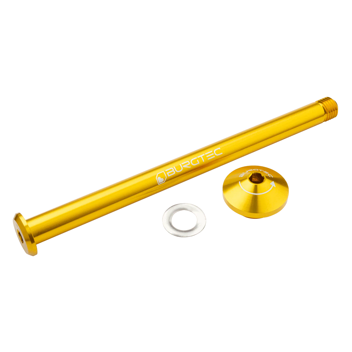 Oś tylnego koła BURGTEC 171 mm do ramy Yeti Gold