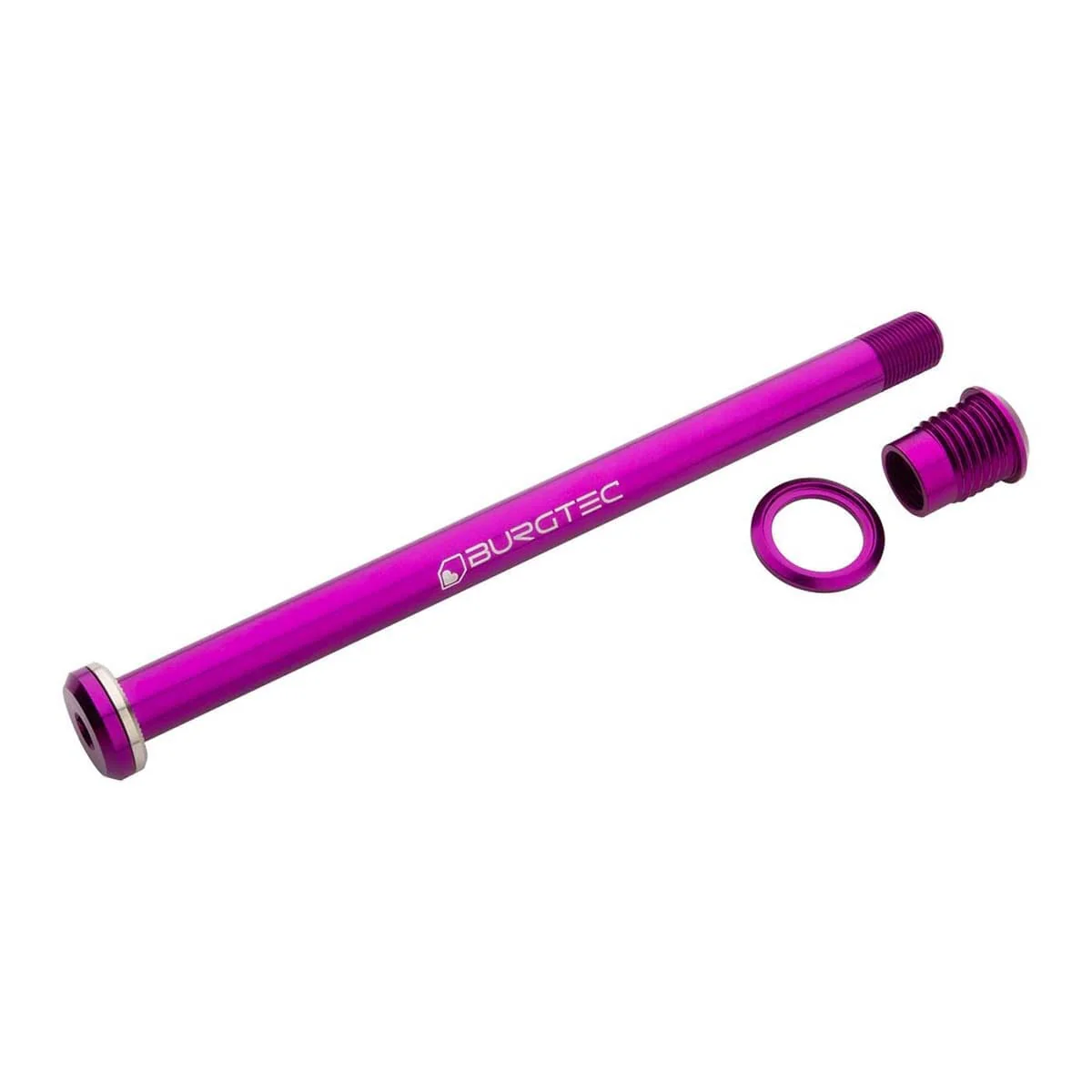 Oś tylnego koła BURGTEC 173,7 mm do ram Santa Cruz fioletowa