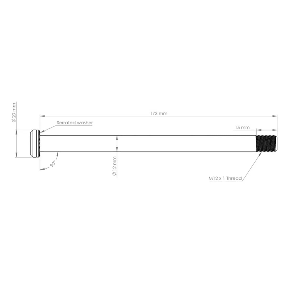 Oś tylnego koła BURGTEC 173,7 mm do ram Santa Cruz fioletowa - Image 2