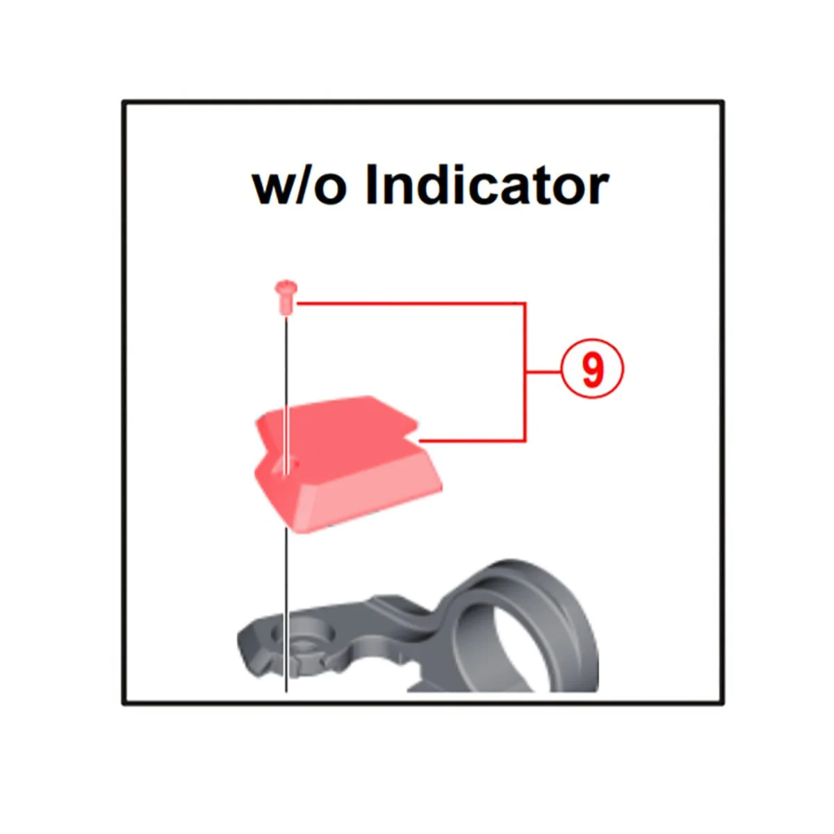Osłona wskaźnika zmiany biegów SHIMANO XT M8000 11V prawa #Y03K98080
