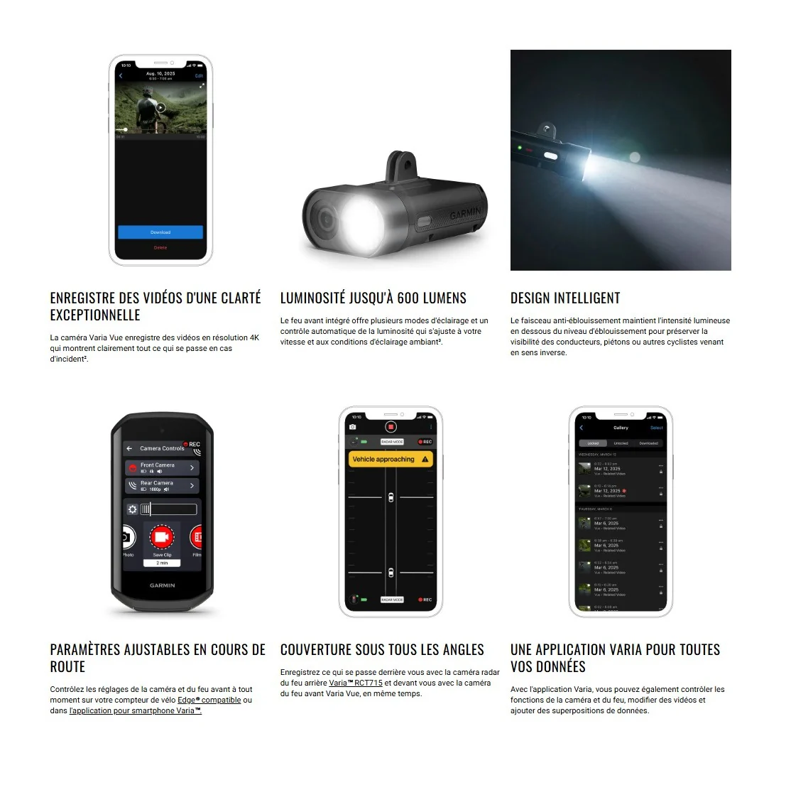 Przednie oświetlenie z kamerą GARMIN VARIA VUE - Image 7