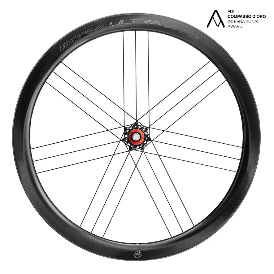 Para chromowanych kół CAMPAGNOLO BORA ULTRA WTO 45 C23 DISC przystosowanych do montażu bezdętkowego (Center Lock) - Image 2
