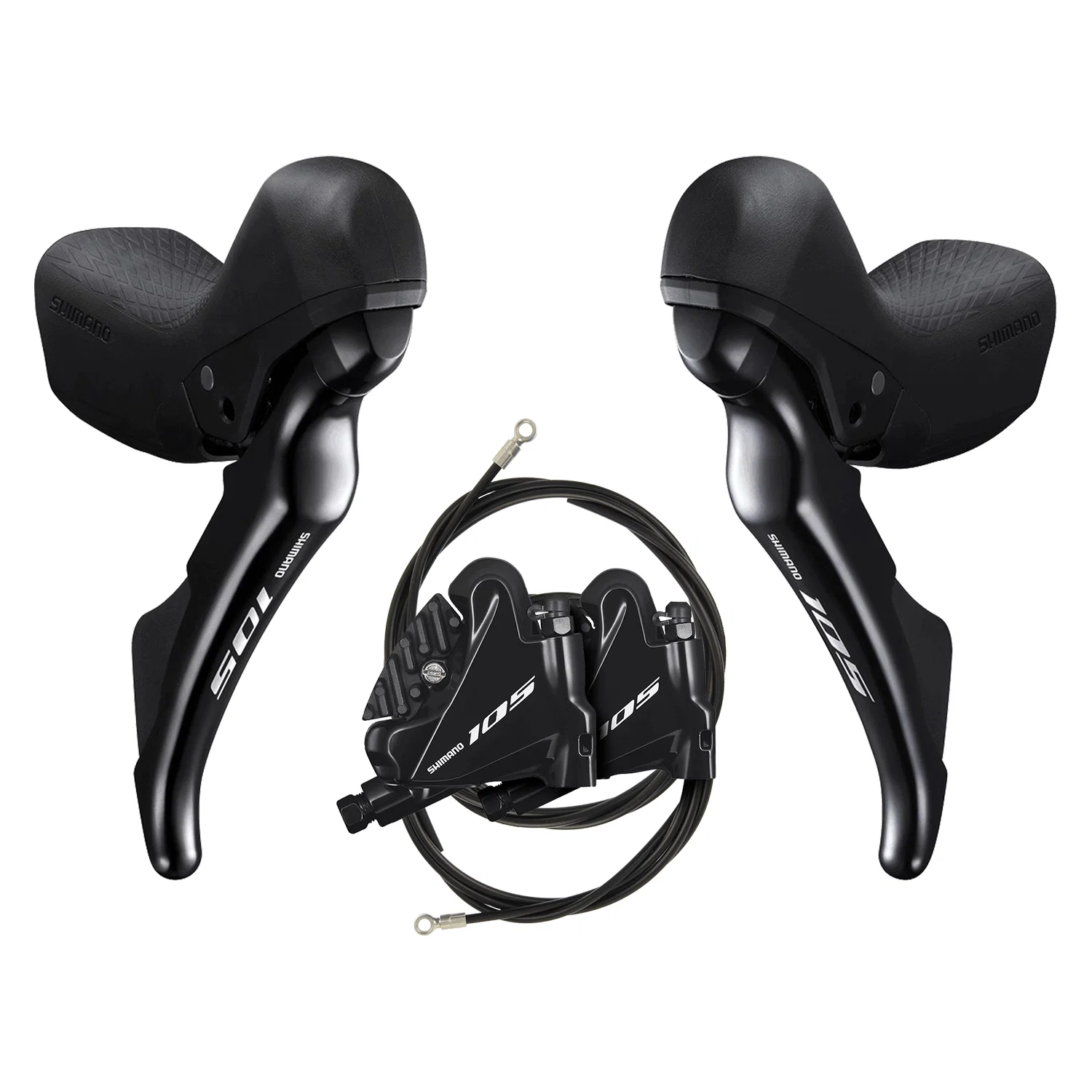 Para dźwigni i zacisków bez tarczy SHIMANO 105 R7020 2x11 z płaskim mocowaniem