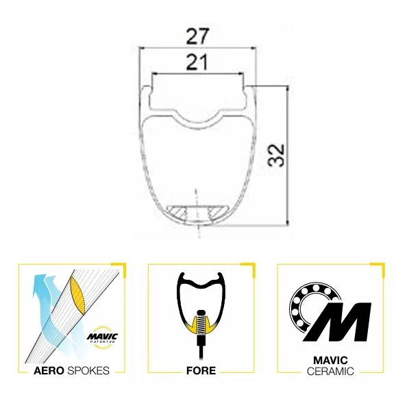 Tylne koło MAVIC COSMIC SLR 32 DISC Tubeless Ready (Center Lock) 2025 - Image 6