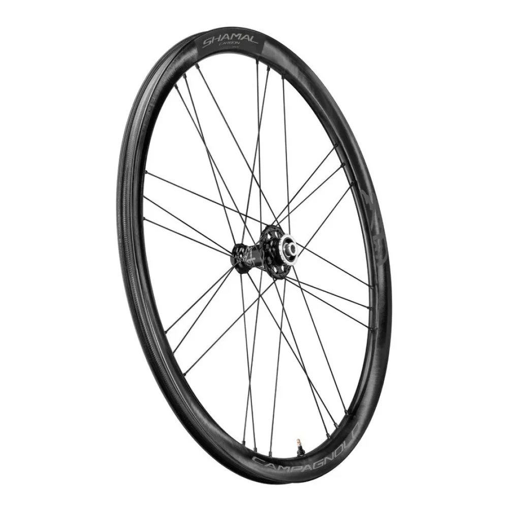 Para kół CAMPAGNOLO SHAMAL CARBON przystosowanych do jazdy bezdętkowej (centralna blokada) - Image 3
