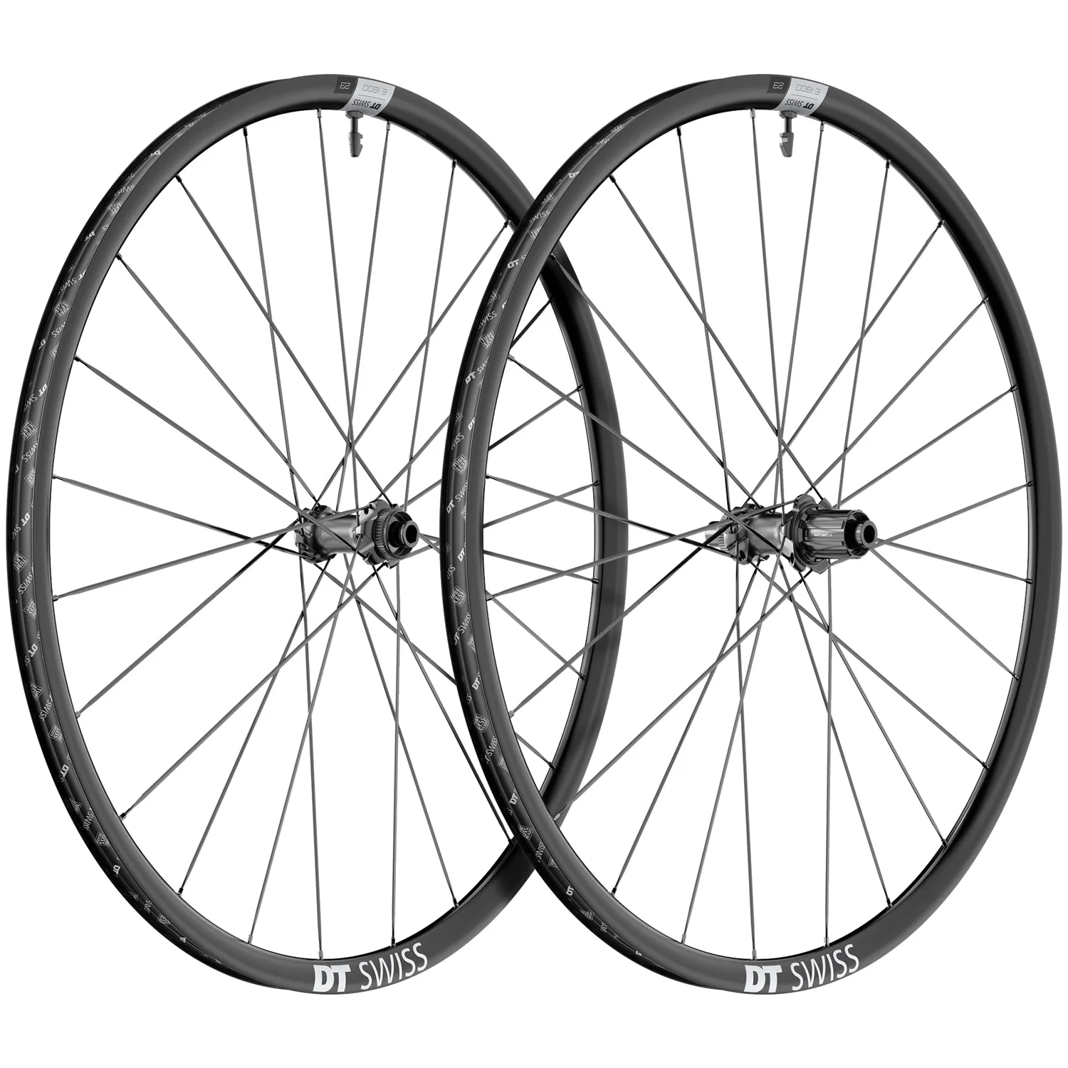 Para kół DT SWISS E 1800 SPLINE 23 DISC Tubeless Ready (Center Lock) 2024