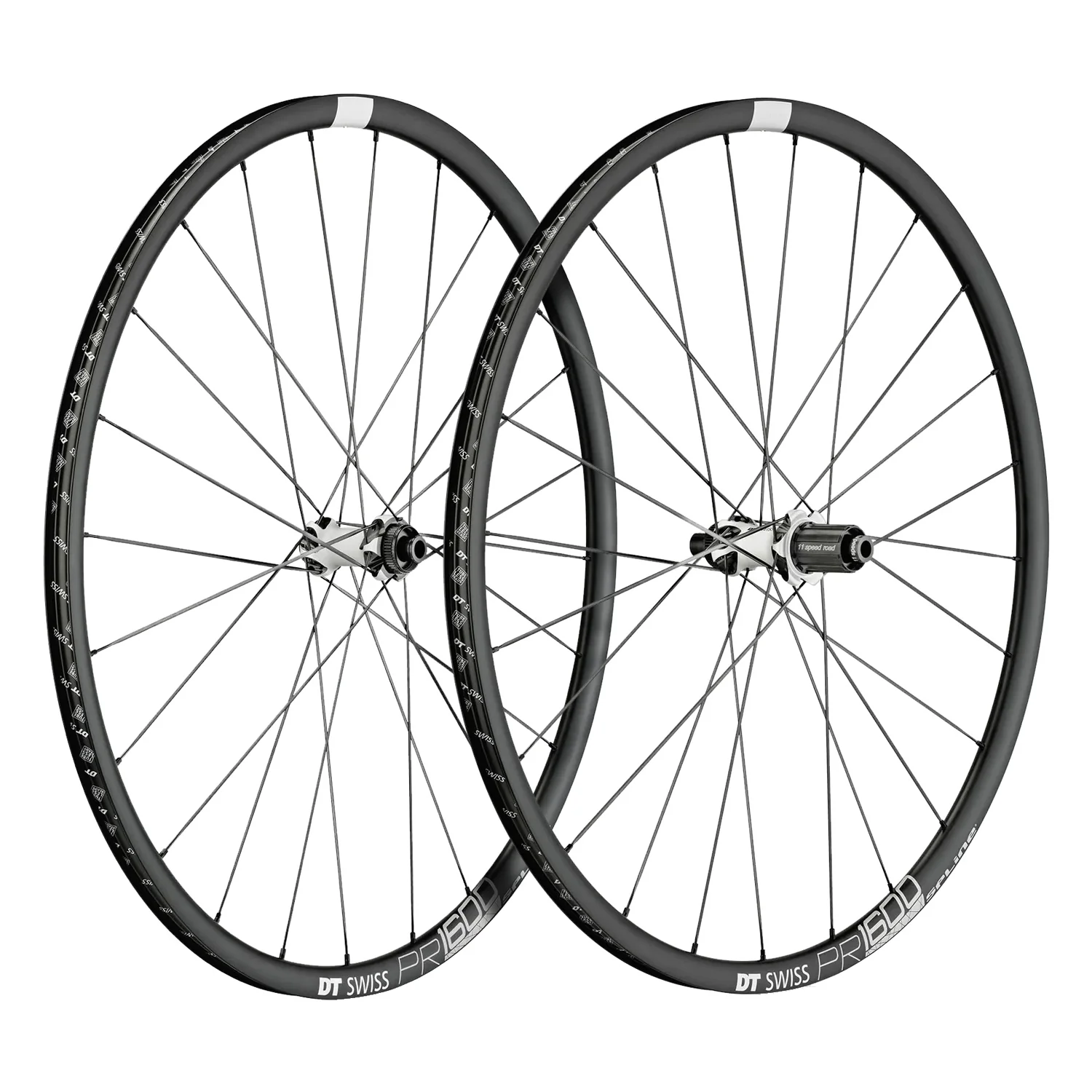 Para kół DT SWISS PR 1600 SPLINE 23 DISC przystosowanych do jazdy bezdętkowej (centralna blokada)