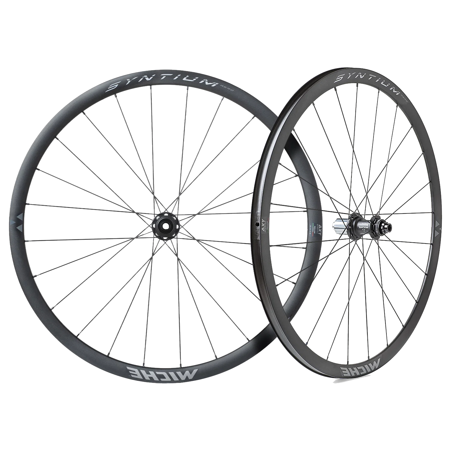Para kół MICHE SYNTIUM AERO DISC przystosowanych do jazdy bezdętkowej (centralna blokada)