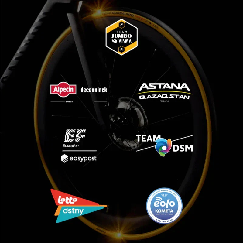 Para opon bezdętkowych VITTORIA CORSA PRO 700c - limitowana edycja złota - Image 4