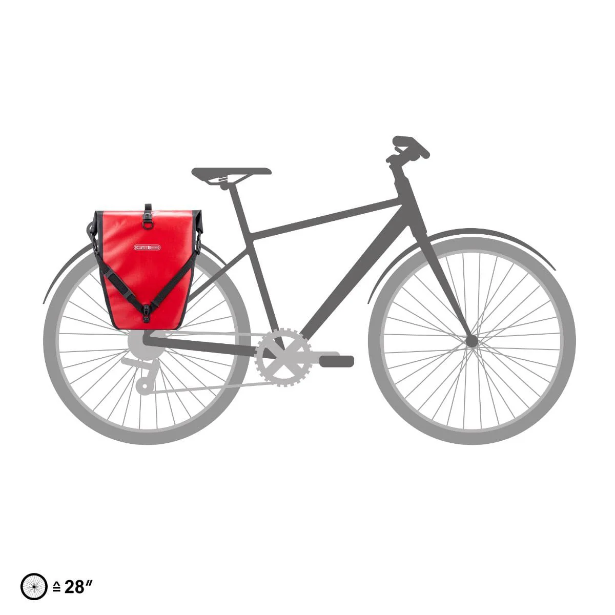 Para toreb bagażowych ORTLIEB BACK ROLLER 40 L w kolorze czerwonym - Image 7