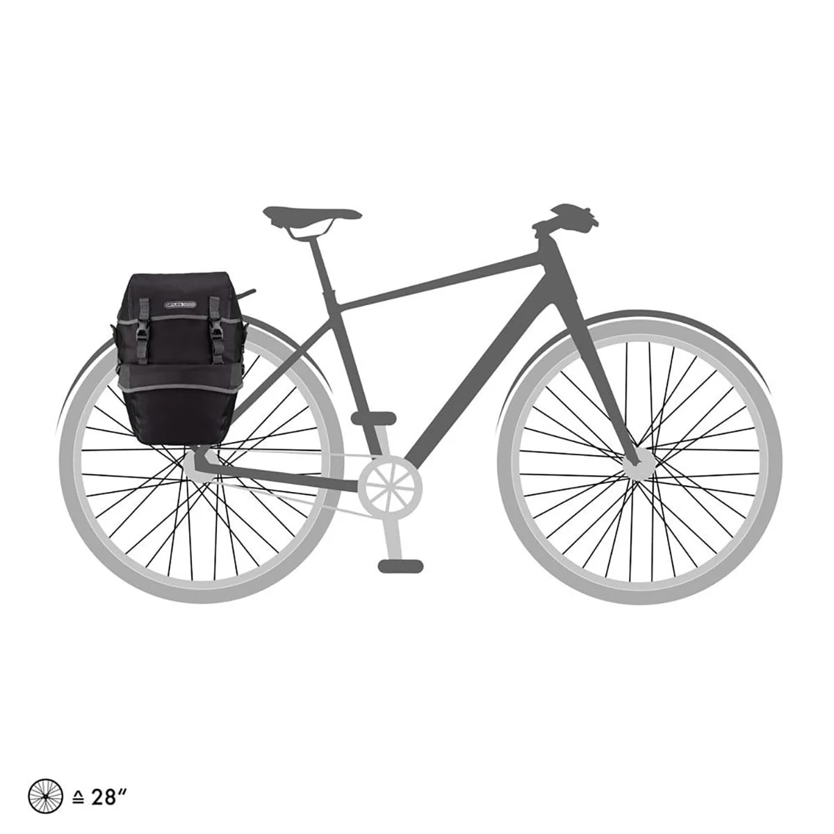 Para toreb bagażowych ORTLIEB BIKE PACKER PLUS 42 L w kolorze czarnym - Image 2