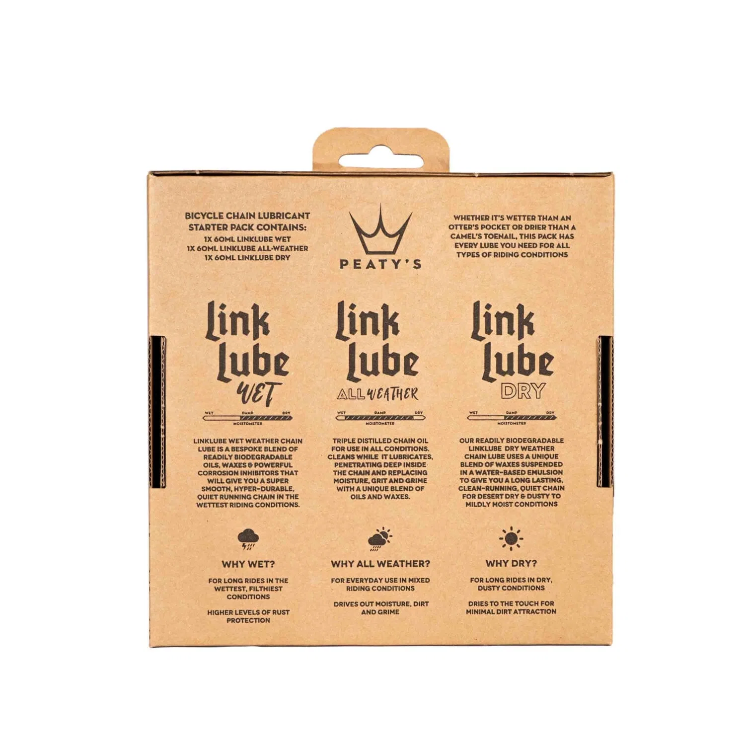 PEATY'S LINKLUBE ALL SEASONS All Conditions Lubricants Pack (3 x 60 ml) - Image 2