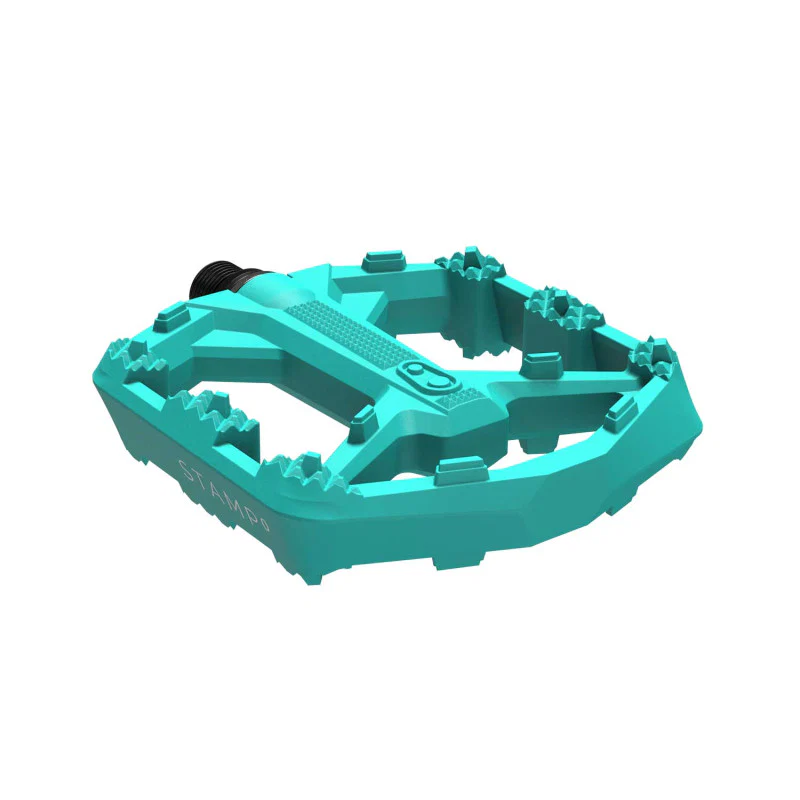 Pedały płaskie CRANKBROTHERS STAMP 0 Small Turquoise - Image 2