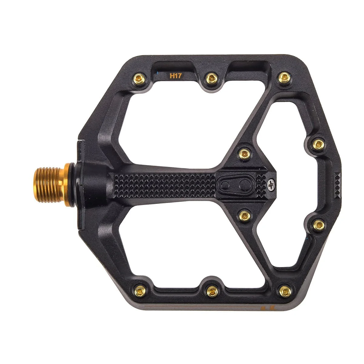 Pedały płaskie CRANKBROTHERS STAMP 11 Small Black/Gold - Image 3