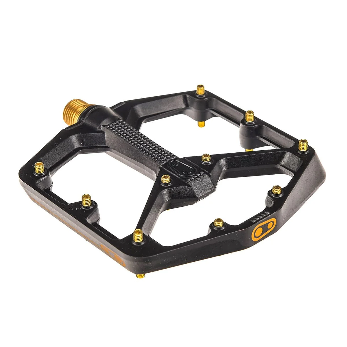 Pedały płaskie CRANKBROTHERS STAMP 11 Wide Black/Gold - Image 2