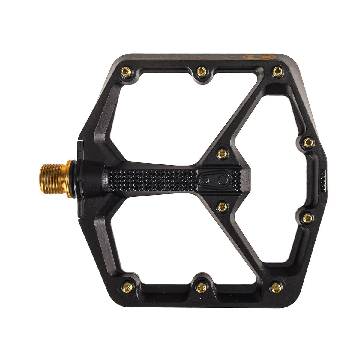 Pedały płaskie CRANKBROTHERS STAMP 11 Wide Black/Gold - Image 3