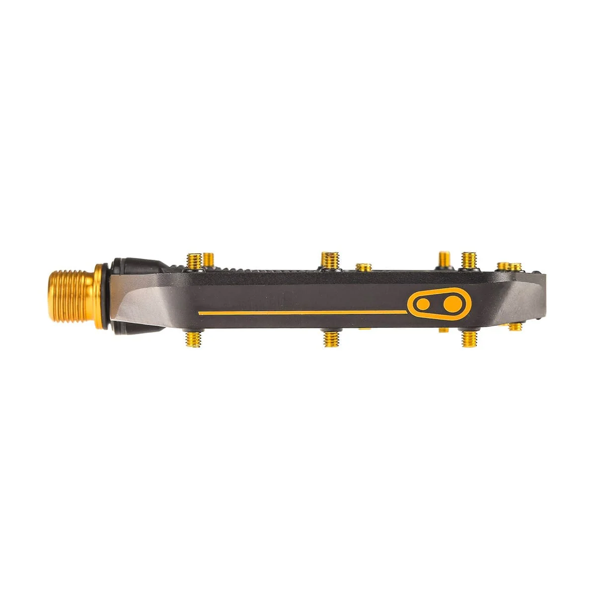 Pedały płaskie CRANKBROTHERS STAMP 11 Wide Black/Gold - Image 5