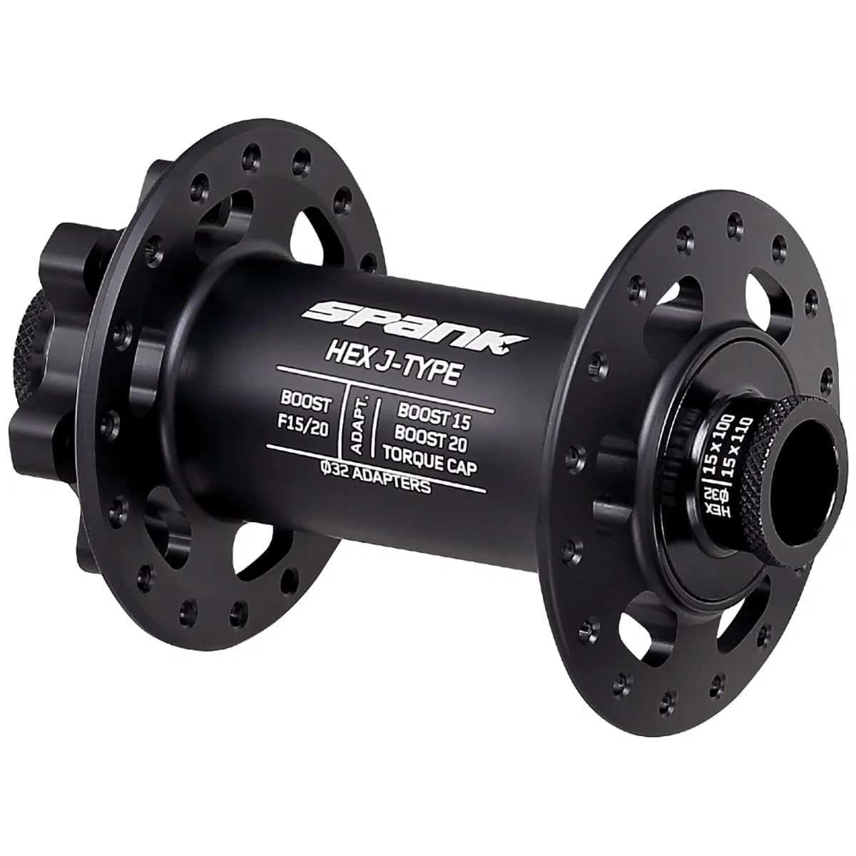 Piasta przednia SPANK HEX 15/20 mm Boost czarna