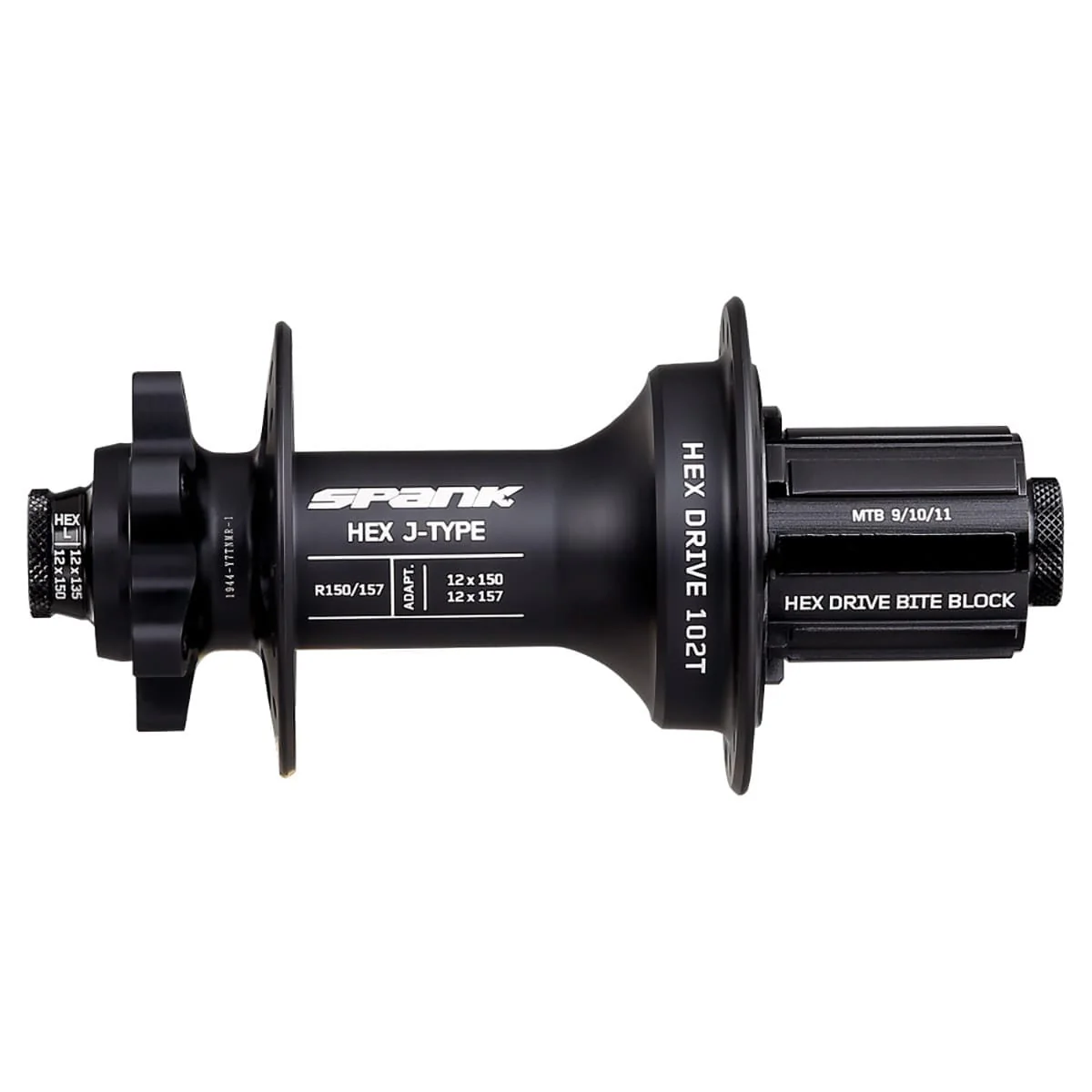 Piasta tylna SPANK HEX DRIVE 102T 12x150/157 mm czarna - Image 3