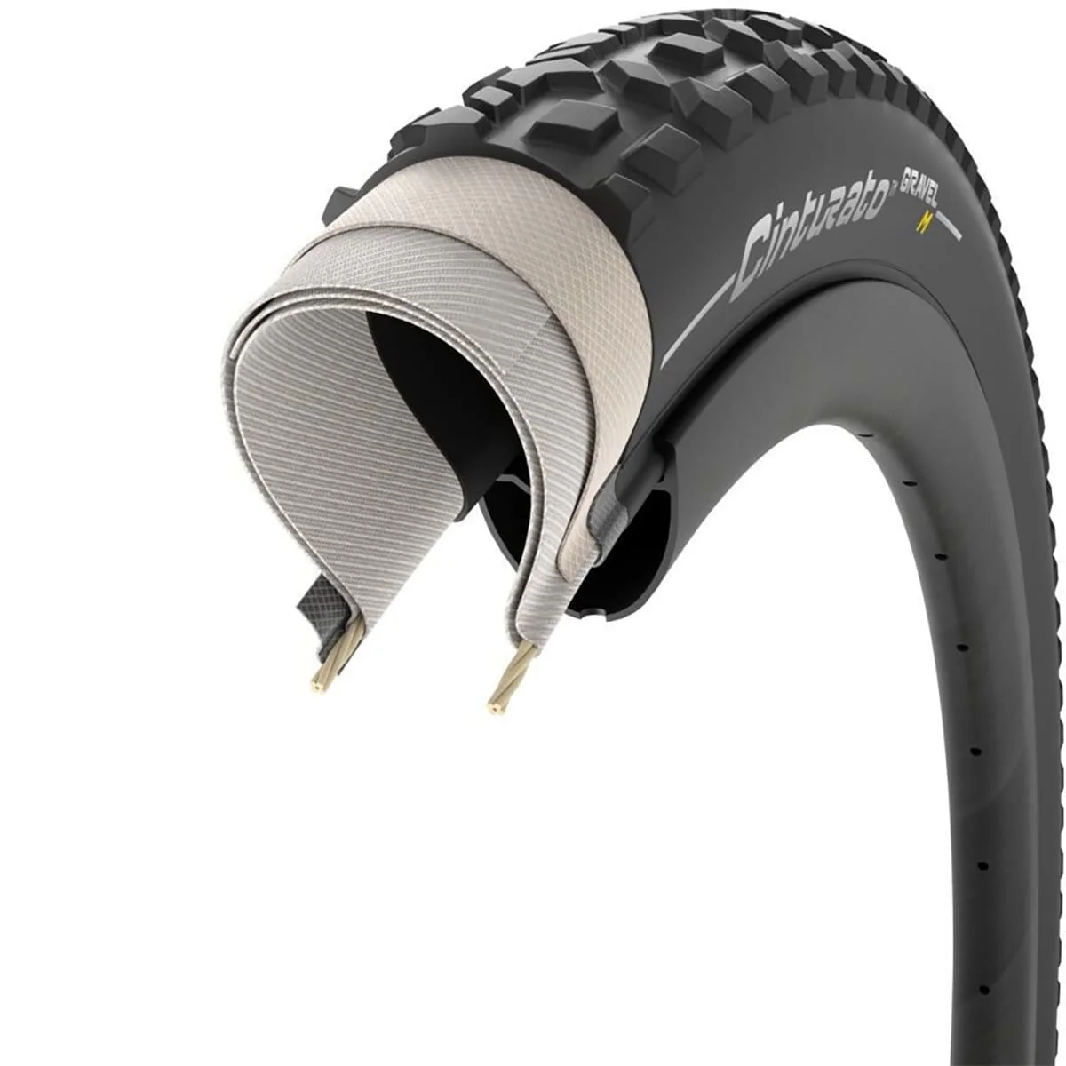PIRELLI CINTURATO GRAVEL M 700x45c Opona bezdętkowa czarna - Image 5