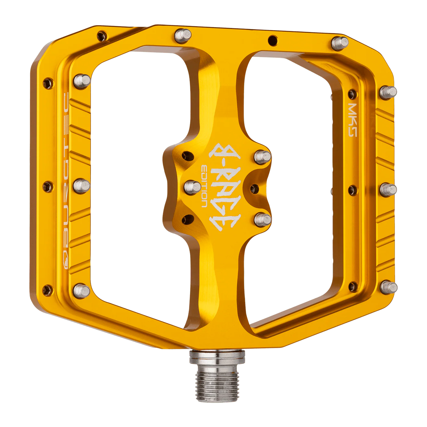 Płaskie pedały BURGTEC PENTHOUSE FLAT MK5 B-RAGE EDITION Gold - Image 2