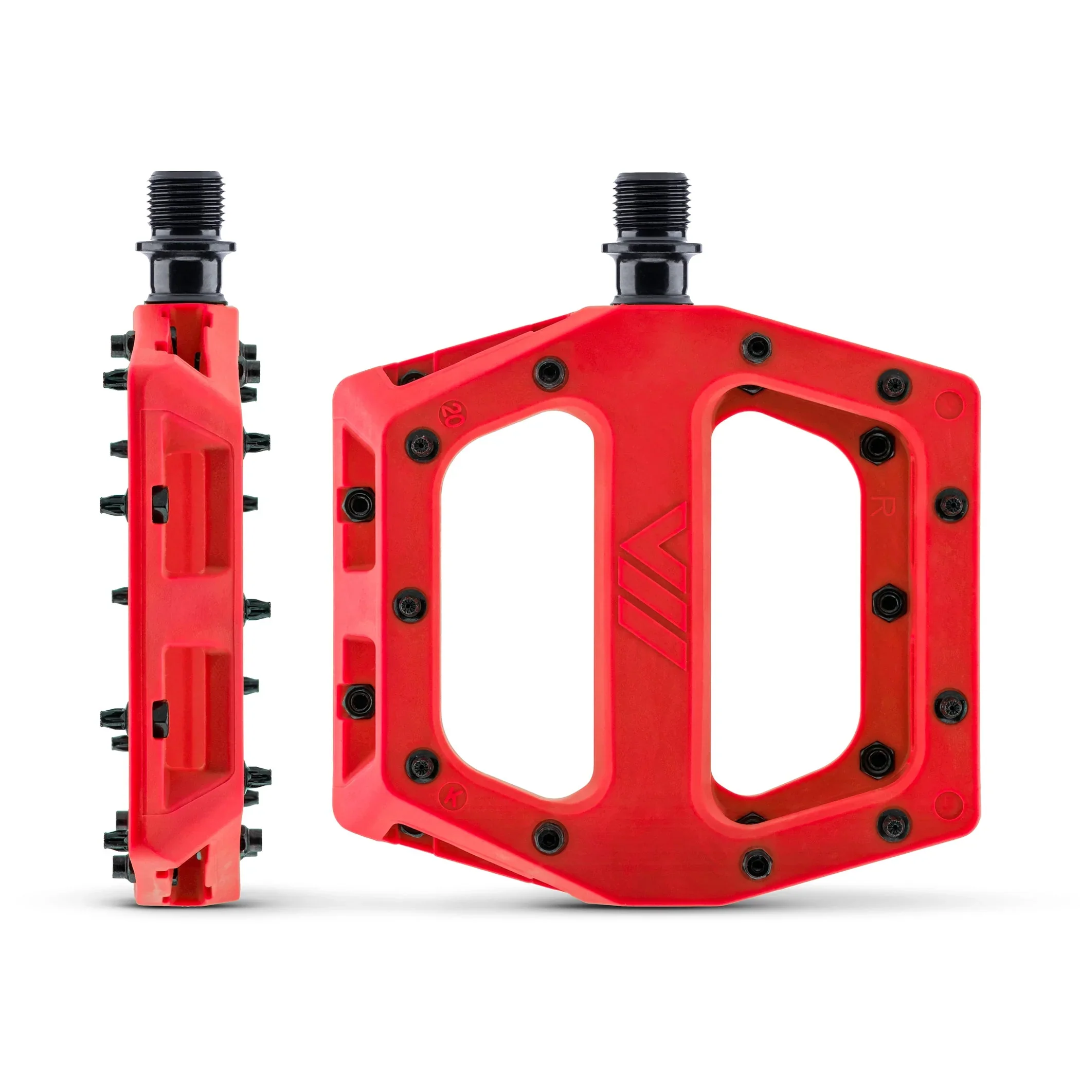 Płaskie pedały DMR V11 w kolorze czerwonym - Image 2