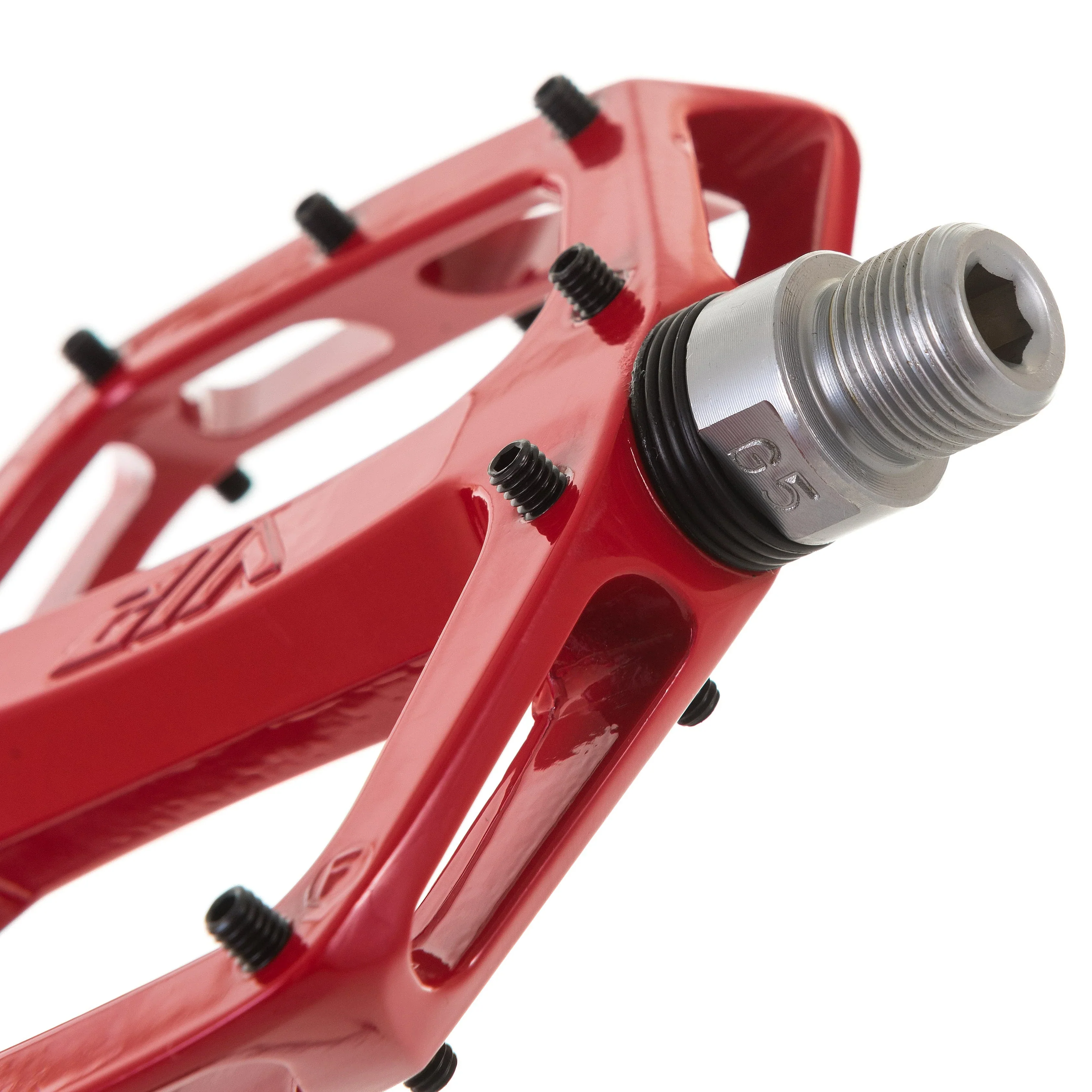 Płaskie pedały DMR V12 w kolorze czerwonym - Image 2