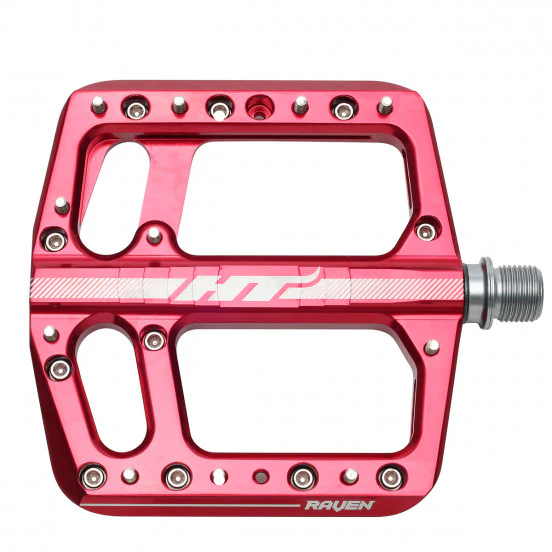 Płaskie pedały HT COMPONENTS RAVEN 12 Red