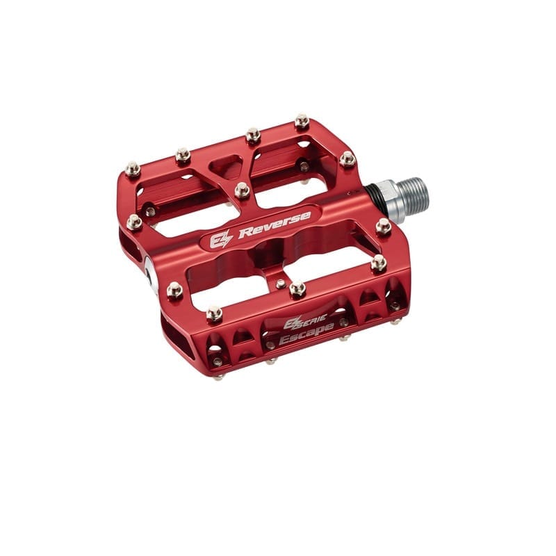 Płaskie pedały REVERSE COMPONENTS E-ESCAPE czerwone