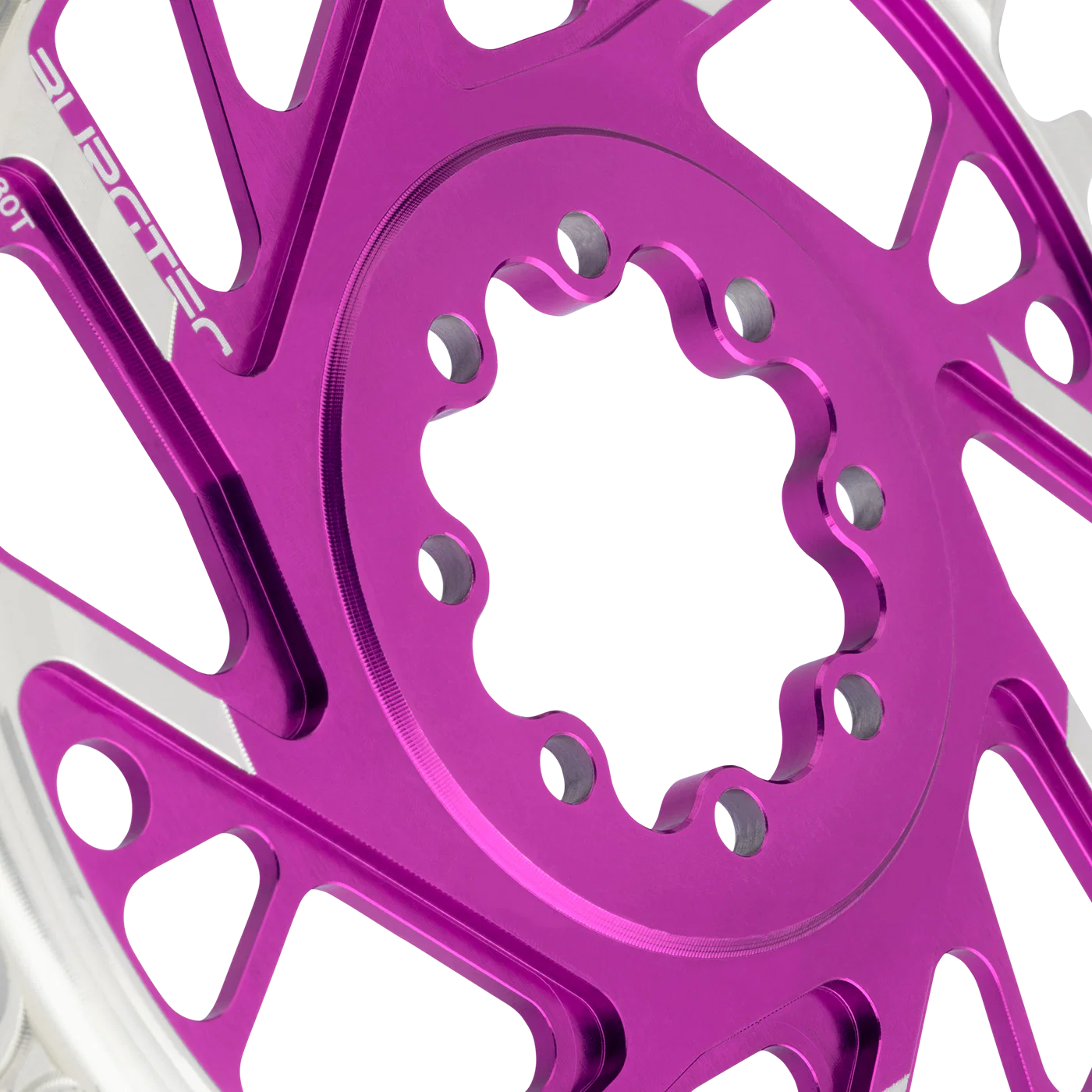 Plateau Mono BURGTEC THICK THIN 12V BOOST Direct Mount 8 Vis T-Type Narrow Wide Offset 3mm Violet - Image 4
