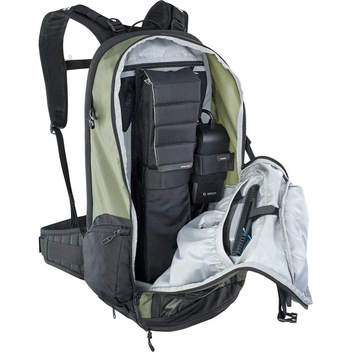 Plecak z grzbietem EVOC FR TOUR E-RIDE 30L Khaki - Image 6