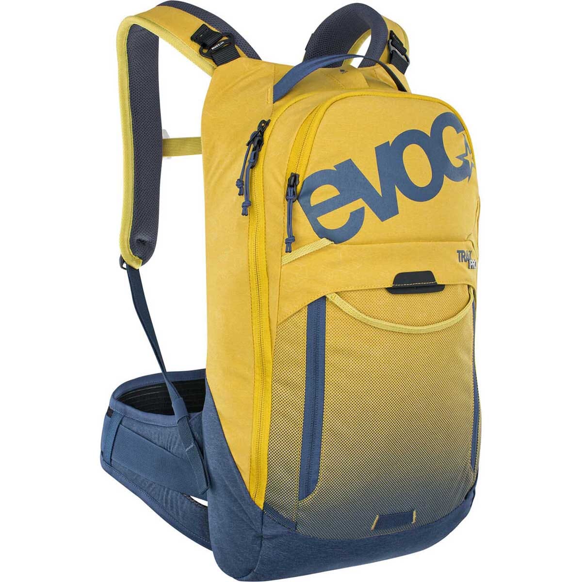 Plecak z grzbietem EVOC TRAIL PRO 10L żółty/niebieski