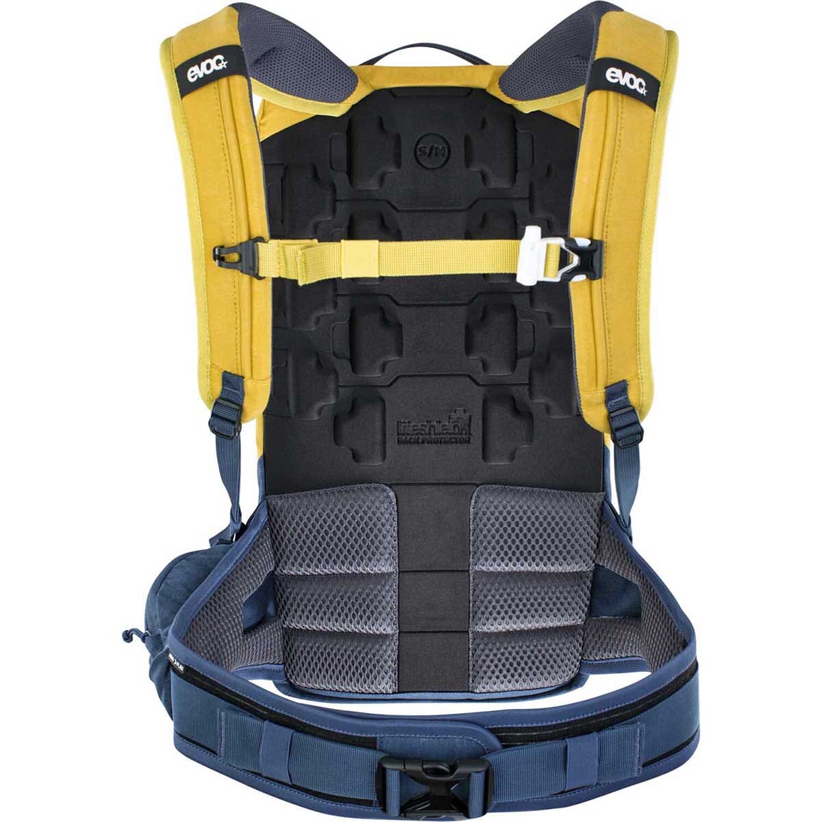 Plecak z grzbietem EVOC TRAIL PRO 10L żółty/niebieski - Image 2