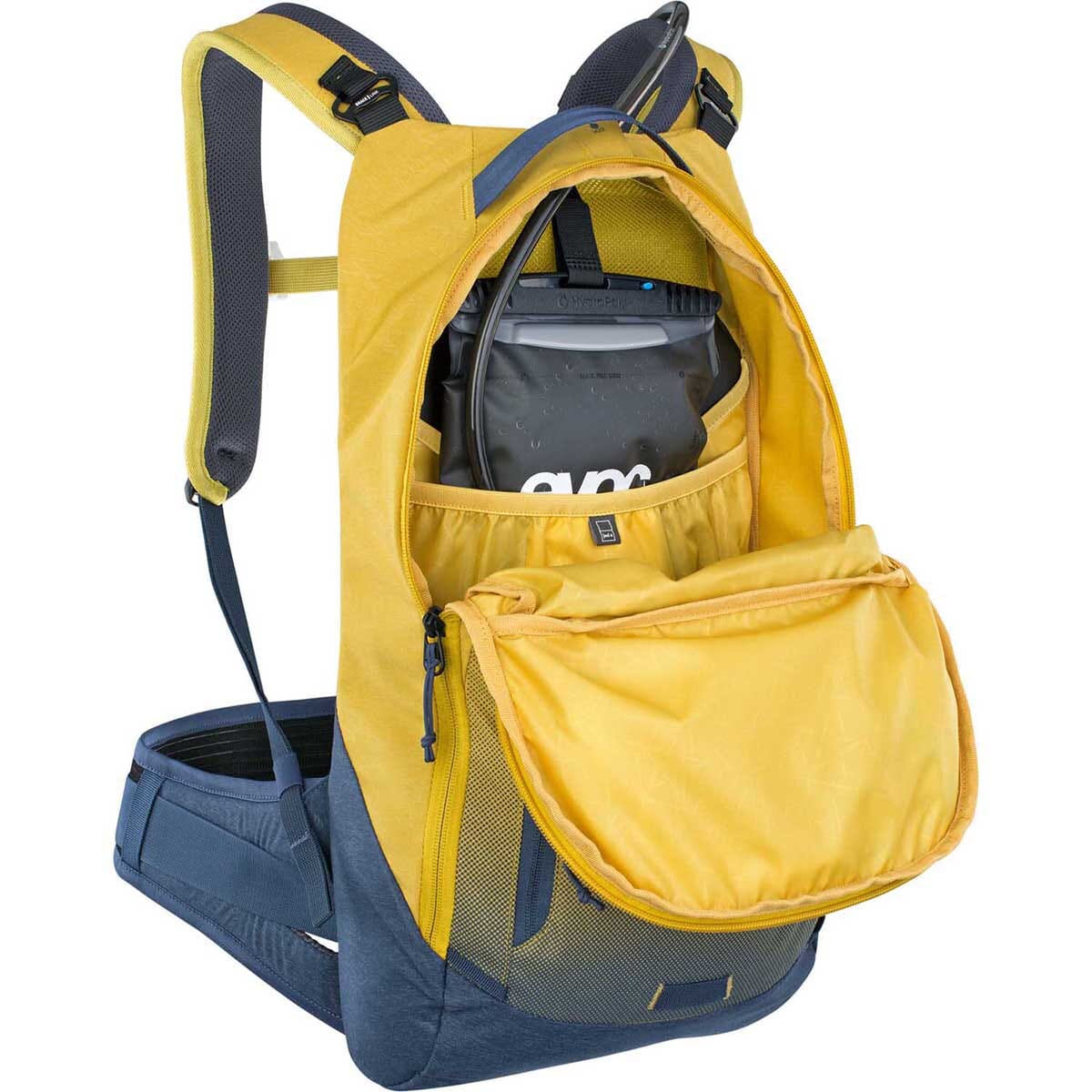 Plecak z grzbietem EVOC TRAIL PRO 10L żółty/niebieski - Image 4