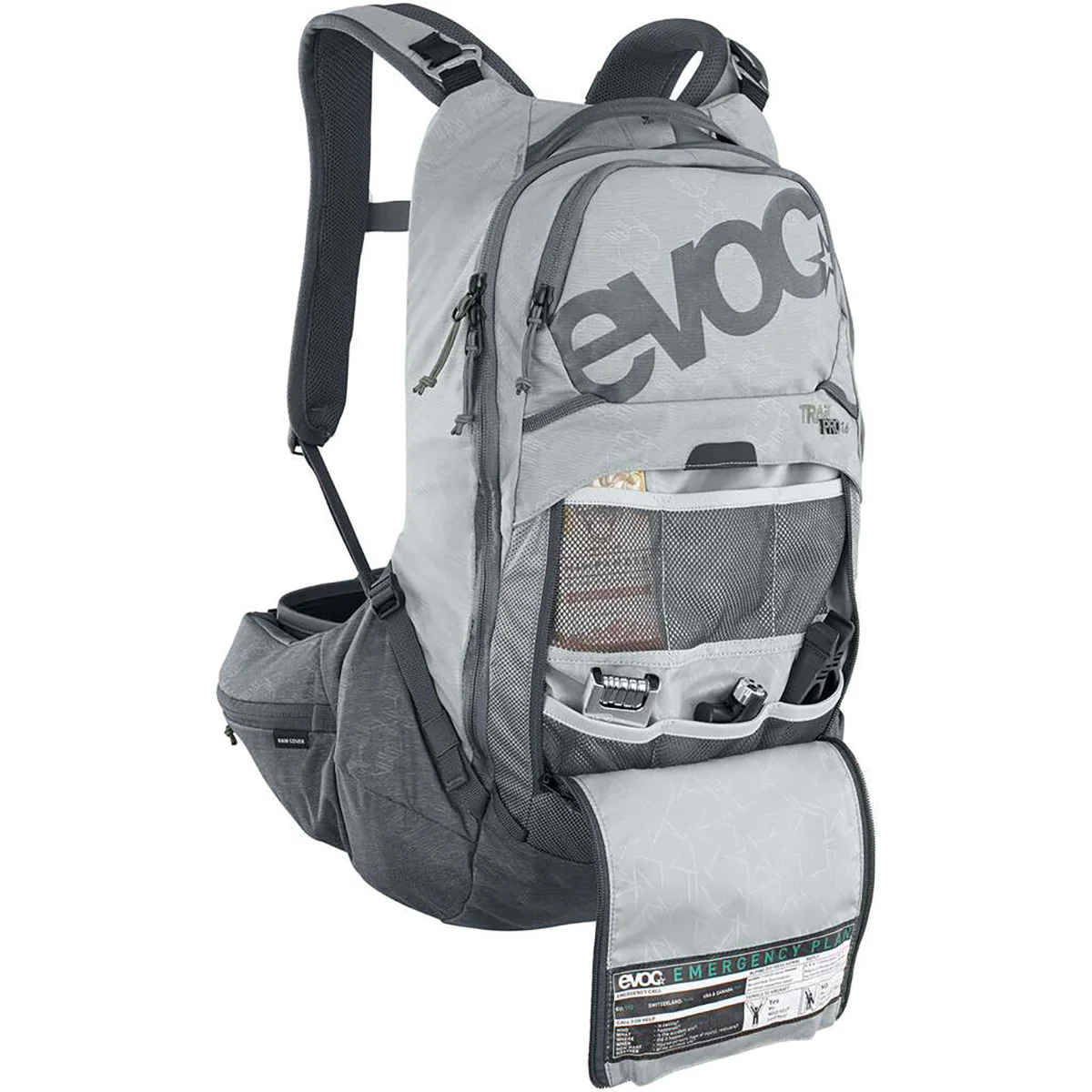 Plecak z grzbietem EVOC TRAIL PRO 16L Szary - Image 4